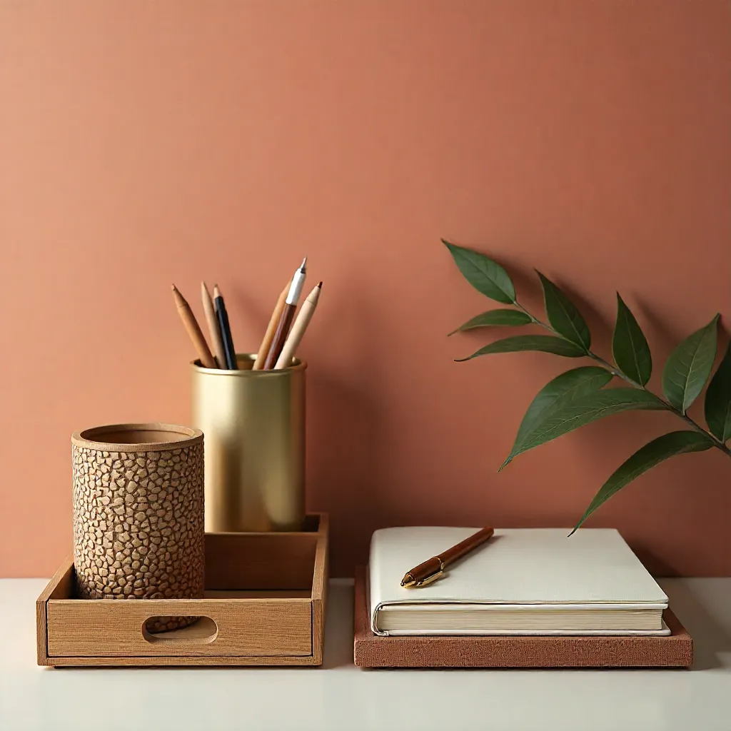 Walnut paper tray for documents