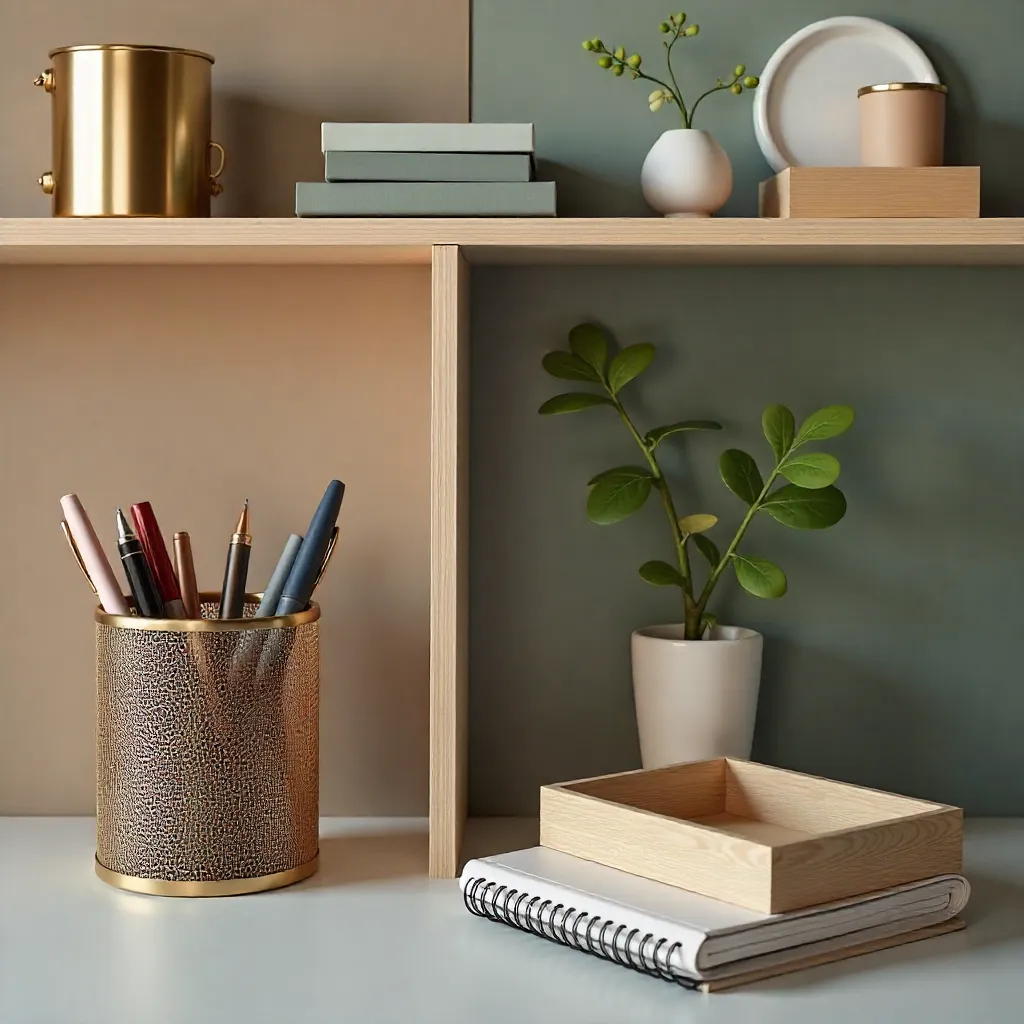 Solid wood desk accessories